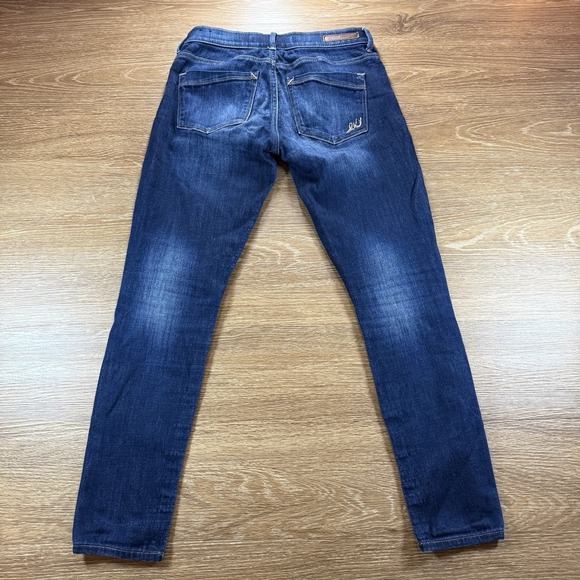 Express Jeans Women's Size 0S Legging Skinny Jeans Mid Rise Blue Stretch - Picture 10 of 10